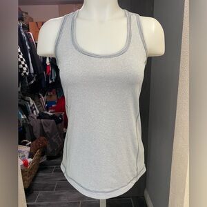 Z by Zella Gray & White Striped Workout Tank Top